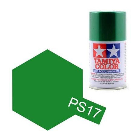 Tamiya Color PS-17 Metallic Green Polycarbonate Spray 100ml