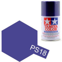 86018 PS 18 Metallic Purple Tamiya Color Polycarbonate 100ml (Acrylic Spray Paint).
Odtieň PS 18 Purpurová metalíza
