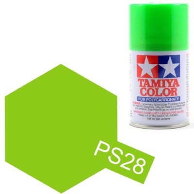 Tamiya Color PS-28 Flourescent Green Polycarbonate Spray 100ml
