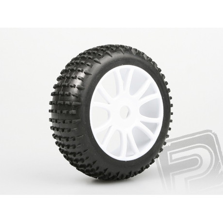 Nalepené gumy na bílých diskách (2ks.) - HIMOTO