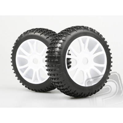 Nalepené gumy na bílých diskách (2ks.) - HIMOTO