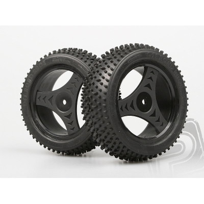 Gumy přední nalepené 1:10, OFF ROAD, 2ks.