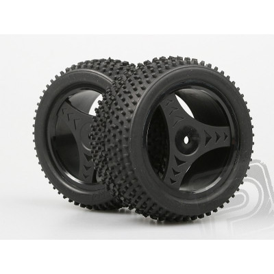 Gumy zadní nalepené 1:10, OFF ROAD, 2ks.