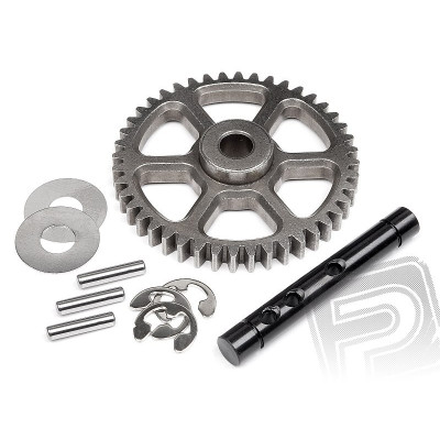 Kolo stálého převodu + hřídel, 44 zubů