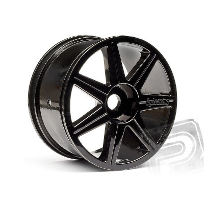 7 paprskové, černý chrom Trophy Truggy disky (2ks.)