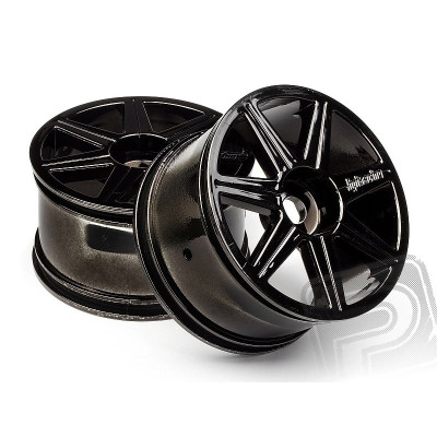 7 paprskové, černý chrom Trophy Truggy disky (2ks.)