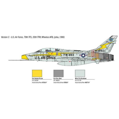 Model Kit letadlo 1398 - F-100F SUPER SABRE (1:72)