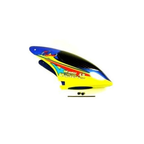 Kabína, modrá / žltá