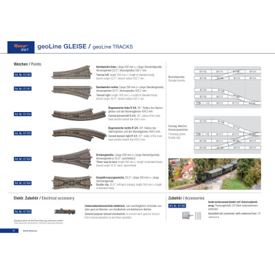 Výhybka ľavá, geoLine RO61140