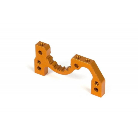 T2'009 ALU REAR LOWER SUSP. ADJUST. BULKHEAD - ORANGE