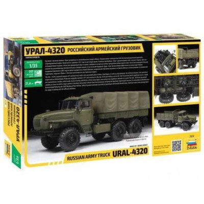 Model Kit military 3654 - RUSSIAN ARMY TRUCK URAL4320 (1:35)