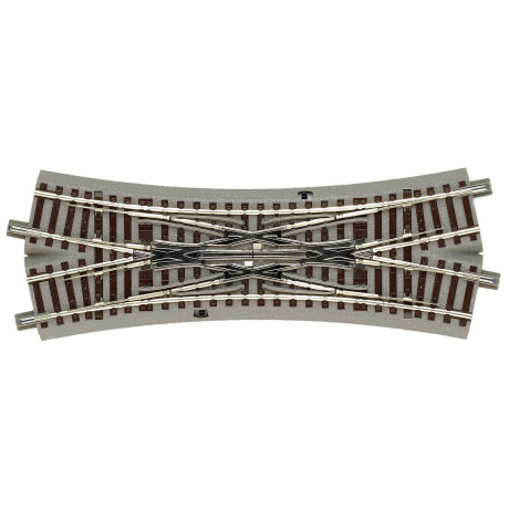 Križovatkové výhybka DKW 22,50 °, geoLine