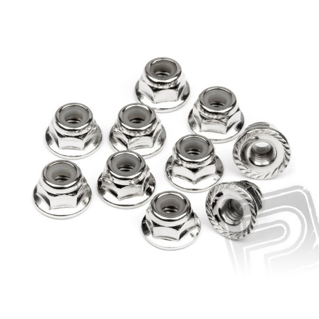 Matky kol M4 (stříbrné/10 ks)