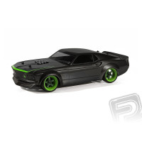 Minőségi klasszikus "Mustang" 1969 átlátszó lexan karosszéria az 1/10 álvázakra.