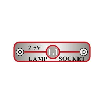 L1 (6SCL1) 2,5V objímka lampy pro žárovku 3,2V