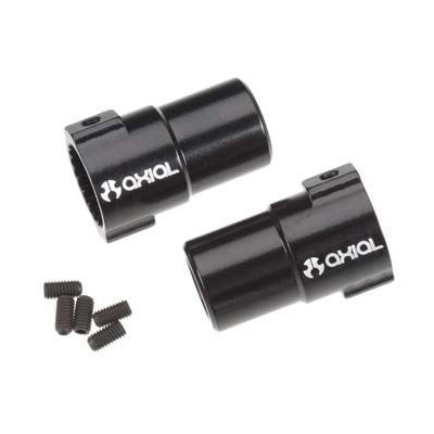 XR10 Alu adaptéry pevné nápravy (čierne, 2 ks)