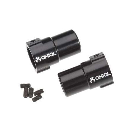 XR10 Alu adaptéry pevné nápravy (čierne, 2 ks)