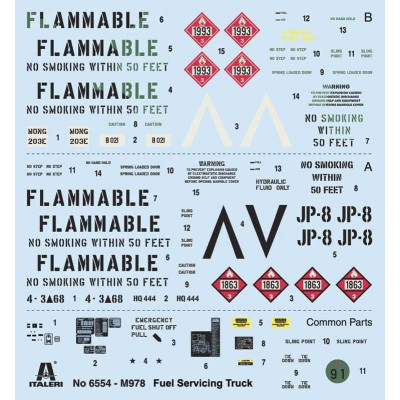 Model Kit military 6554 - M978 Fuel Servicing Truck (1:35)