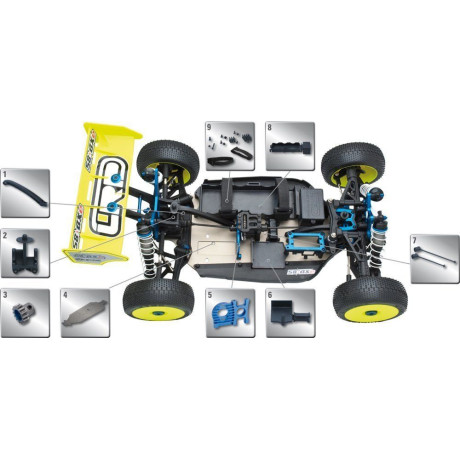 LRP S8 BX Team elektrická Buggy - konverzná sada