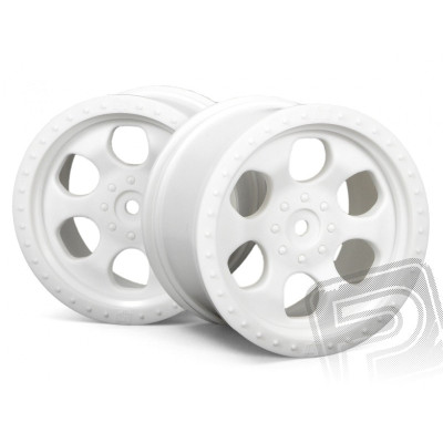 Paprskové disky bílé (83 x 56 mm) - 2 ks