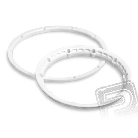 Pojistný kroužek kola, bílý 2ks