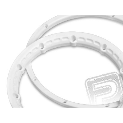 Pojistný kroužek kola, bílý 2ks