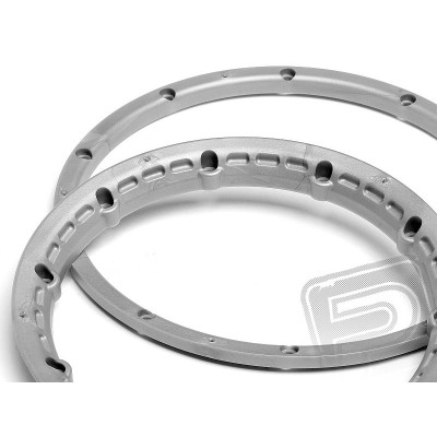 Pojistný kroužek kola, stříbrný 2ks