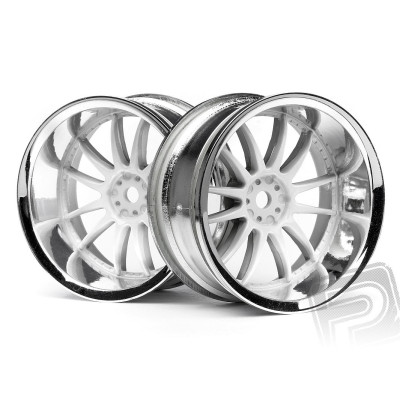 Work XSA 02C disky 26mm chromové/bílé (9mm OFFSET)