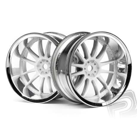 Work XSA 02C disky 26mm chromové/bílé (9mm OFFSET)