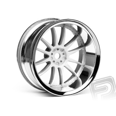 Work XSA 02C disky 26mm chromové/bílé (9mm OFFSET)