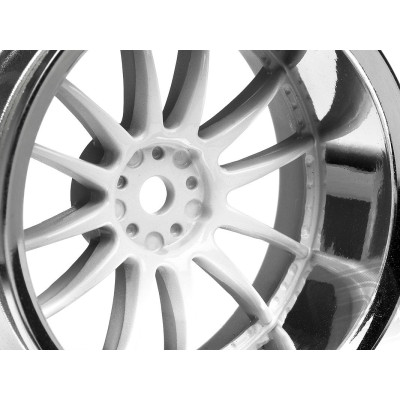 Work XSA 02C disky 26mm chromové/bílé (9mm OFFSET)