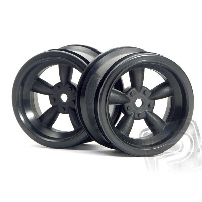 VINTAGE 5 paprskové disky 31mm, černé (6mm OFFSET)