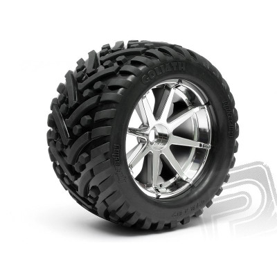 Nalepené GOLIATH gumy 178x97mm na BLAST chromových diskách