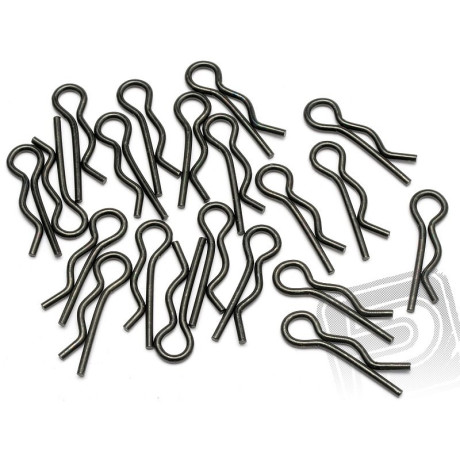 Sponka karoserie (8mm/černá/20ks)