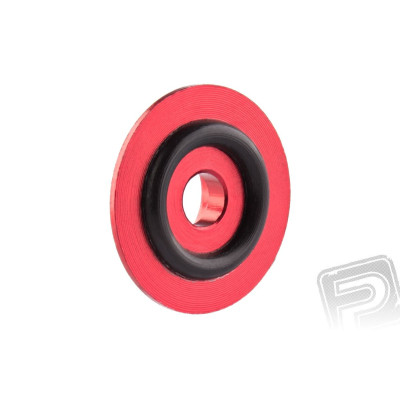 Kovová podložka s O-kroužkem (X logo) 3 mm, červená, 10.ks