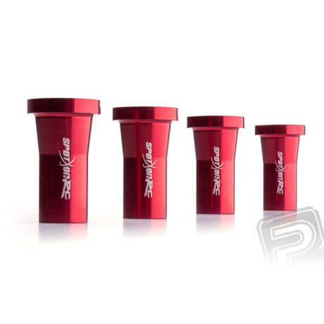 Distanční sloupek 30mm M6 Červený 4ks