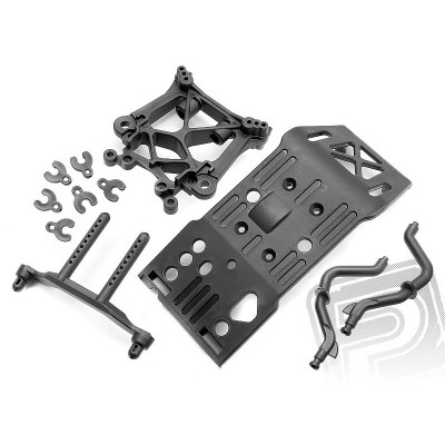 Ochranná deska podvozku, držák tlumičů + karosérie, sada, Savage X