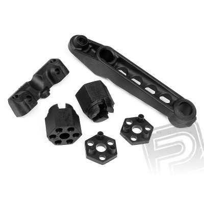 Přední držák karosérie + unašeče kol, sada