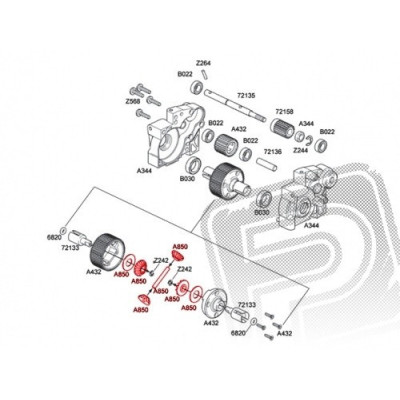 Sada planetových kol (13z a 10z/4ks.)