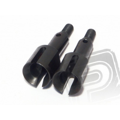 Unašeč poloosy 8 x 9 x 44mm (černý, 2pcs)