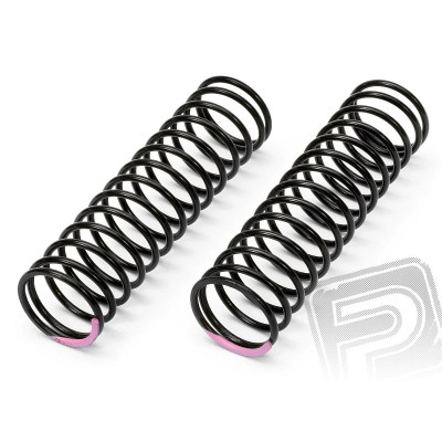Pružiny 18x80x1.8mm 15.5 otáček(růžové 134gF/mm)