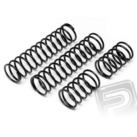 Pružina tlumiče 23x155x2.4mm 17,5závitů (černá/2ks)