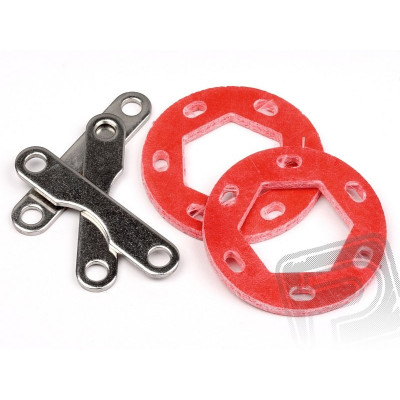 Dvojitá kotoučová brzda, 19x35x2,5mm, sada