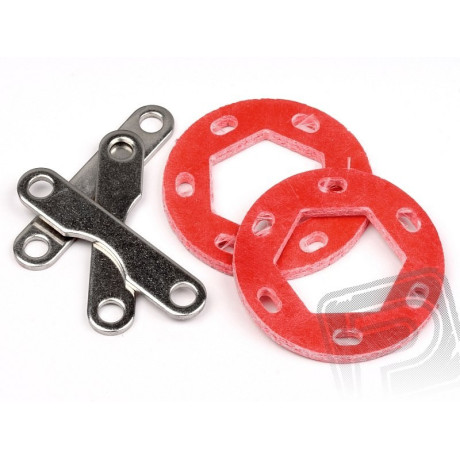 Dvojitá kotoučová brzda, 19x35x2,5mm, sada