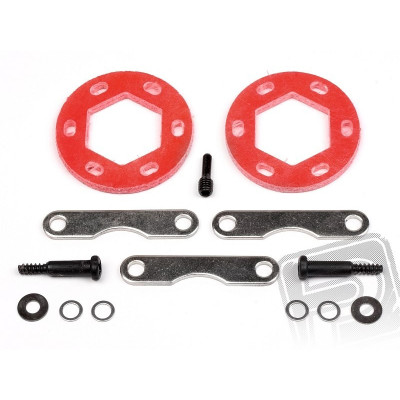 Dvojitá kotoučová brzda, 19x35x2,5mm, sada