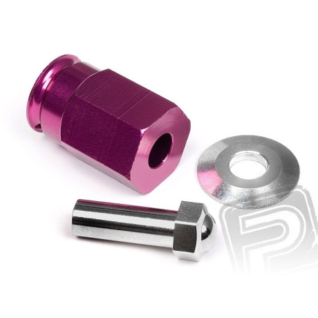 Alu unašeče kol 12mm (24mm / fialové)