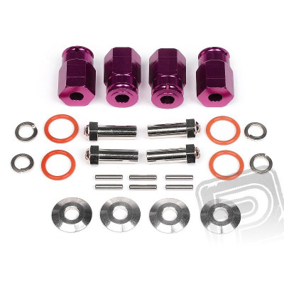 Alu unašeče kol 12mm (24mm / fialové)