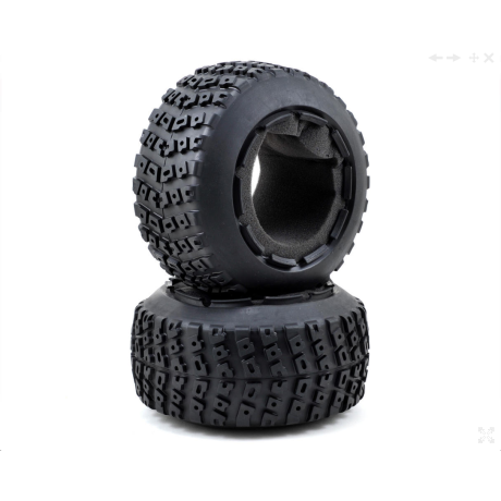 Losi DBXL 1: 5: Pneumatika ľavá a pravá s vložkou (1 sada) LOS45006