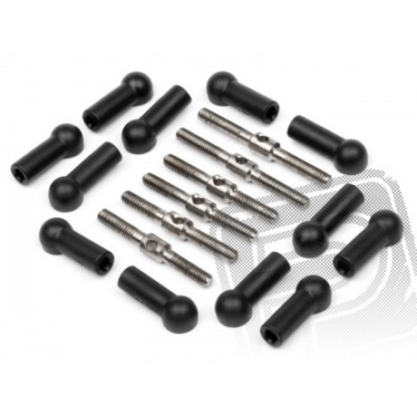 Spojovací tyče - sada, seřiditelné, Atom