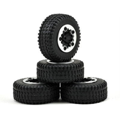 Micro Rally: set kolies tmavý chróm (4ks)